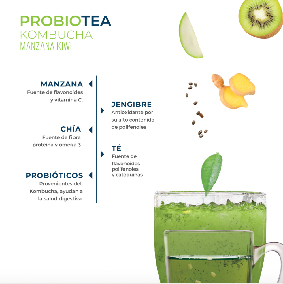 Mini Kombucha Manzana Kiwi 180g