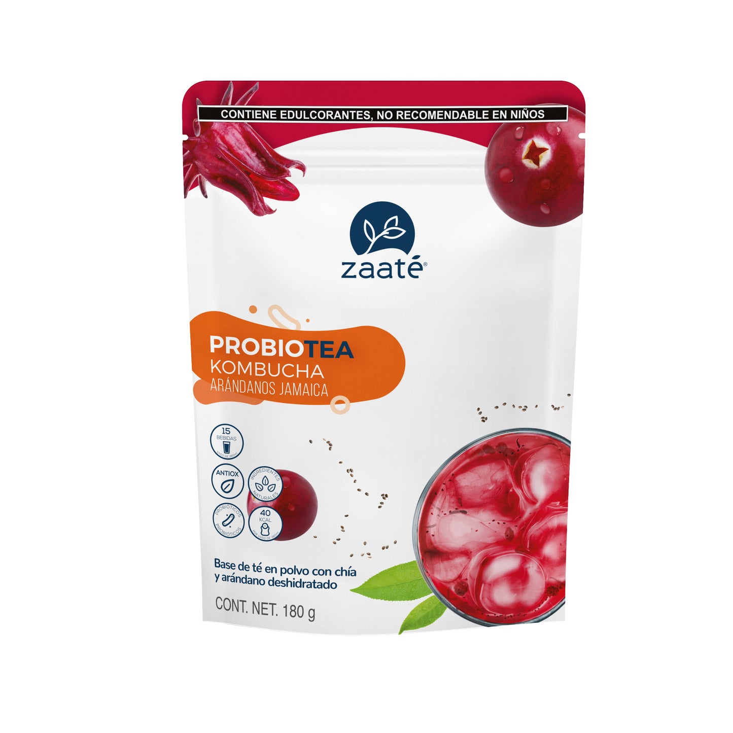 Mini Kombucha Arándanos Jamaica 180g
