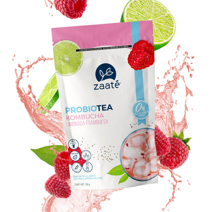 Kombucha Limonada Frambuesa 0% Azúcar 700g