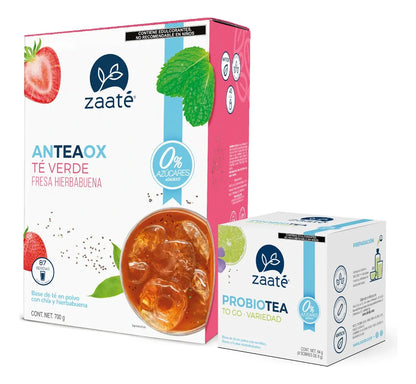 Té Fresa Hierbabuena 0% + 1 Caja To Go 8 sachets individuales