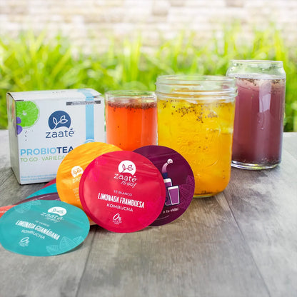 Té Fresa Hierbabuena 0% + 1 Caja To Go 8 sachets individuales