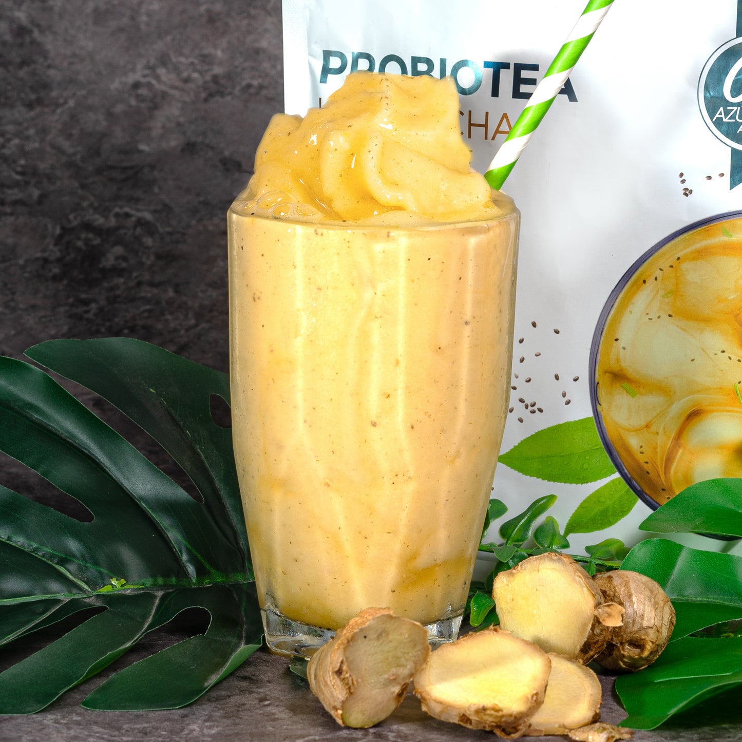 Kombucha Mango Jengibre 0% Azúcar 700g